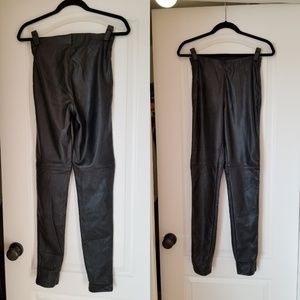 H&M faux leather pants